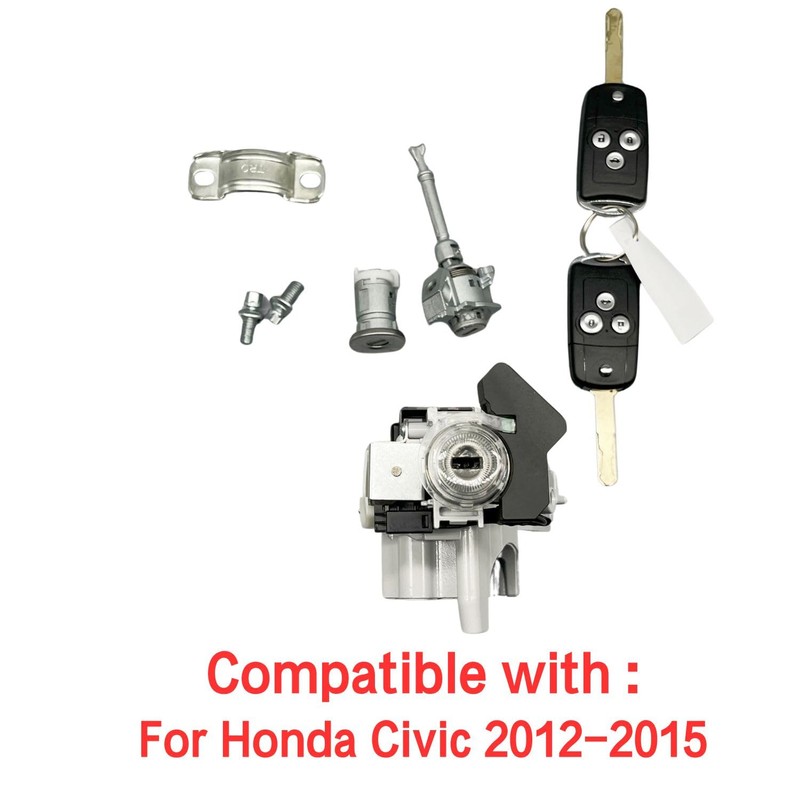 Ignition Switch Door Lock Cylinder Keys Full Set Fit for