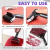Swpeet 2 Pack Black Rubber Roller, Brayer Roller, Hard Rubber,