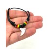 exoticdream Shark Tooth Rasta Short Beads Necklace Handmade Hawaiian Style