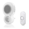Byron DBY-23513 Wireless Doorbell Kit with Mute and Visual Alarm,