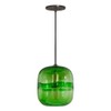 Jesco Lighting PD407-GN/BN 1-Light Line Voltage Pendant and Canopy with