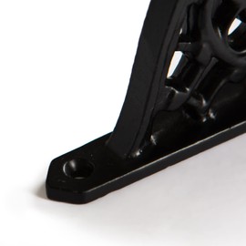 Hammer and Tongs - Honeycomb Iron Shelf Bracket - D100mm - Black - Pack of 2