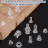 sourcing map 20Pcs M3x15mm PC Clear Cross-recessed Countersunk Screws and