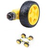 DC Geared Motor Smart Car with Tires, DIY Model, Aircraft
