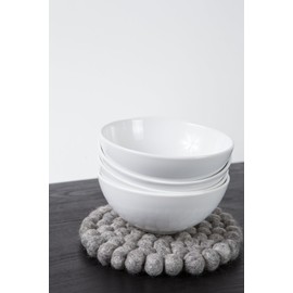 myfelt Carl Trivet Virgin Wool Grey Diameter 20 cm Heat Resistant up to 300°