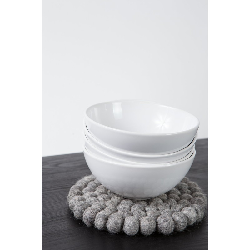 myfelt Carl Trivet Virgin Wool Grey Diameter 20 cm Heat