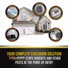 Xcluder Rodent Control Fill Fabric Roll, 4” x 10’ Stainless
