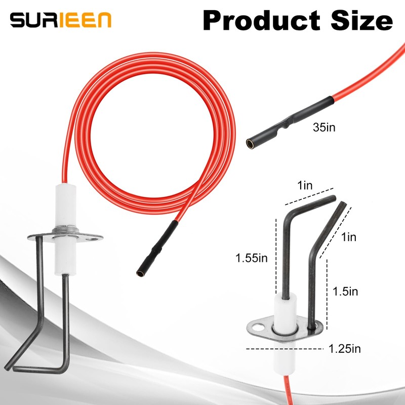 SURIEEN 62-24164-01 Direct Spark Ignitor, Furnace Flame Sensor Igniter Sensing