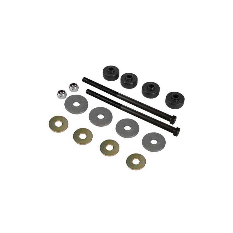 Rear Spring End Bolt Kit with Rubber Bushings – Stock