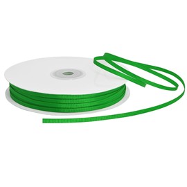 Yamkim 1/8 Inch 100 Yards Emerald Green Grosgrain Ribbon for Gift Wrapping Very Suitable for Weddings Decoration Bouquet Arts Craft Sewing Hair Bow Invitation
