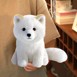 Arctic Fox Stuffed Animal – Cute Arctic Fox Plush Toy for Kids & Adults – Birthday Surprise & Room Decor –A Cuddly Companion for Everyday hugs and Bedtime