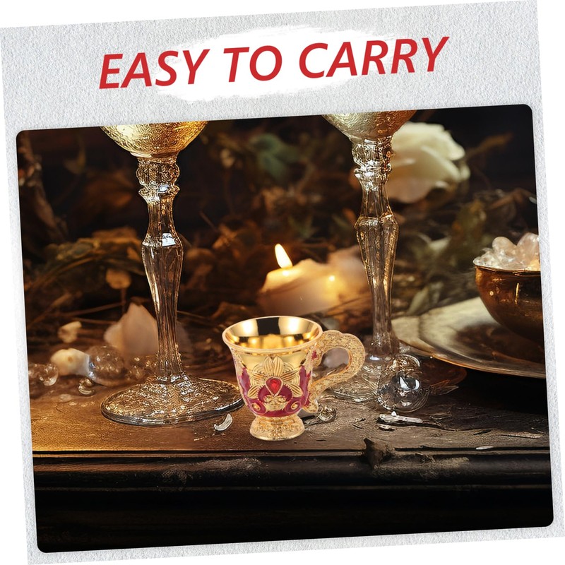KICHOUSE Medieval Decor Goblet Sturdy Brass Cups Set Perfect for