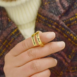 Just Breathe Rings for Women Open Adjustable Hope Rings Just Breathe Inspirational Friendship Gift Jewelry Stainless Steel Band Rings Birthday Jewelry Gifts