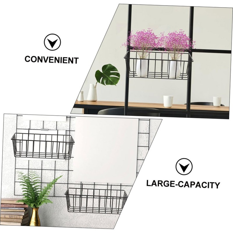Ciieeo Bathroom Hanging Wire Basket Organizer for Wall Shelf for