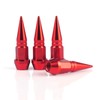 SINGARO 45mm Spiked Aluminum Stem Valve Caps,4PCS Dustproof Tire Wheel