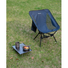 WildCall Mini Solo Folding Table Ultralight Compact with Carry Bag for Backpacking Camping Hiking Beach (Gunmetal)