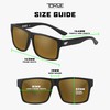 TOROE Classic RANGE TR90 Frame Polarized Unbreakable Sunglasses with Hydrophobic