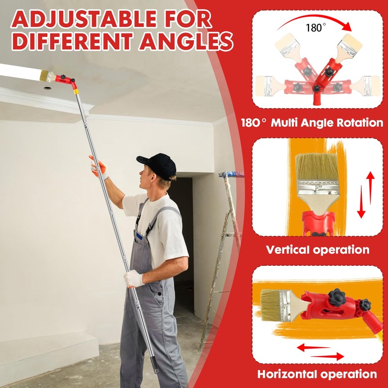 Infreecs Multi-angle brush extension, paint brush extension, multi angle paint