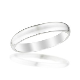 Beloved Child Goods Sterling Silver Baby Ring, 2mm Domed Band in a Size 1, Beautifully Gift Packaged Makes an Ideal Baby Shower, Baptism or Christening, or Christmas gift