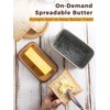 YHOJOY Ceramic Butter Dish with Lid, Covered Butter Dish for