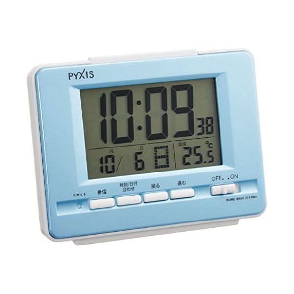 Seiko Digital RC Alarm Clock with Calendar & Temperature Display,