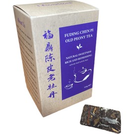 Fuding Chen Pi Old Peony 100g Compressed White Tea Healthy Green Tea Beverage Natural Smooth Sweetness Herbal Taste
