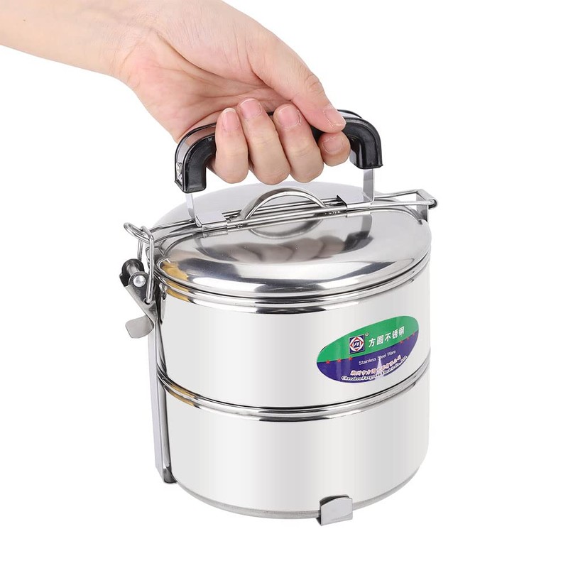 Sunicon 4 Layers Stackable Leak Proof Thermal Lunch Boxes, Thick