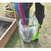 Bosmere W305LVC Purpose Garden Cart, Adjustable Collapsible Yard Waste Can,