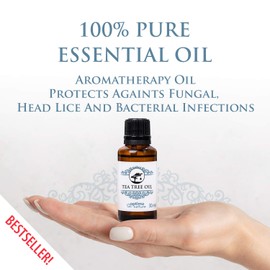 Optima Natura Tea Tree Oil, 100% Natural Pure Essential Tea Tree Oil, Against Acne, Anti-Pimples, 30 ml