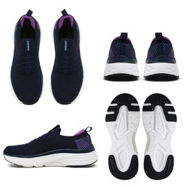COURT Nube | 1106J/MM 26 Tenis para Mujer Ultra Confort, Tejido elástico Mayor Comodidad Color Azul Marino