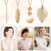 Long Necklaces for Women，4 PCS Boho Style Pendant Necklace Costume