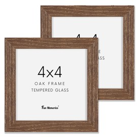 12x18 Picture Frame, Solid Oak Wood Frame 12"x18" for Wall - Tempered Real Glass, 12x18 Frame Matted to 8.5x11, 12 x 18 Wood Frame, 12x18 Poster Frame (Walnut Color, 1 Pack)