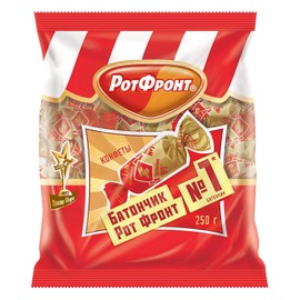 Krasnyi Oktyabr Batonchik Rot Front Original 250g/8.8oz Imported Gourmet Russian Candy Bars by UNICONF