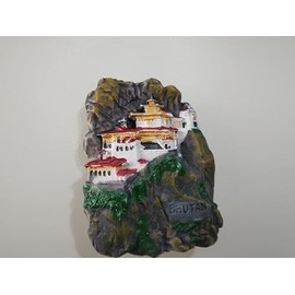 Stunning 3D Fridge Magnet Featuring Tiger’s Nest Monastery, Paro Taktsang, the Iconic Cliffside Temple of Bhutan (Bhutan)