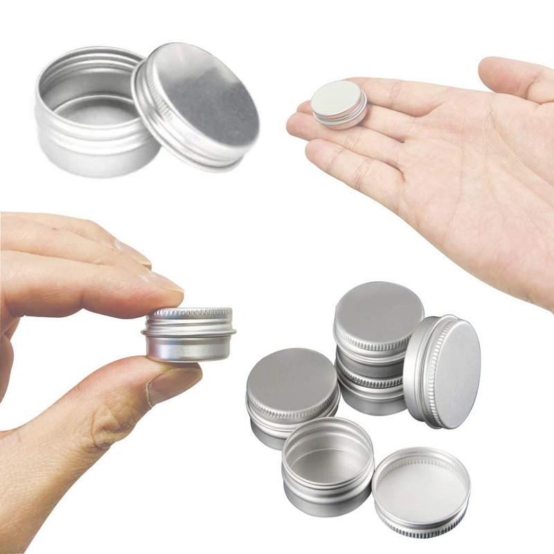 HappyHome Cream Case, Aluminum Cans, 6 Pieces, Cosmetics, Nail Parts,