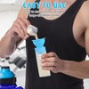 MUOUAKATE Protein Powder Travel Container Set - Reusable Powder Supplement