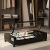 Caja Almacenamiento Con Ruedas De 2 Piezas Debajo De La Cama Color Negro