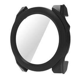 zZjoOoj Case for Garmin Fenix 8 43 mm Protective Case with Screen Protector Hard PC Scratch-Resistant Ultra Thin Case, Black
