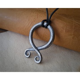 Baldur Jewelry - Viking Norse Troll Cross Necklace - Trollkors Protection Symbol Ancient Looking Hammered Style Pendant Necklace Amulet - 925 Sterling Silver Necklace - Viking Jewelry for Men Women