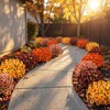 BlueCloudy 16 Bundles Autumn Flowers Artificial Autumnal Silk Faux Flower