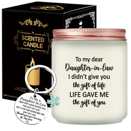 Risnoae Daughter in Law Gifts - to My Dear Daughter in Law Candle - Daughter in Law Gifts for Christmas - Daughter in Law Mothers Day Gift