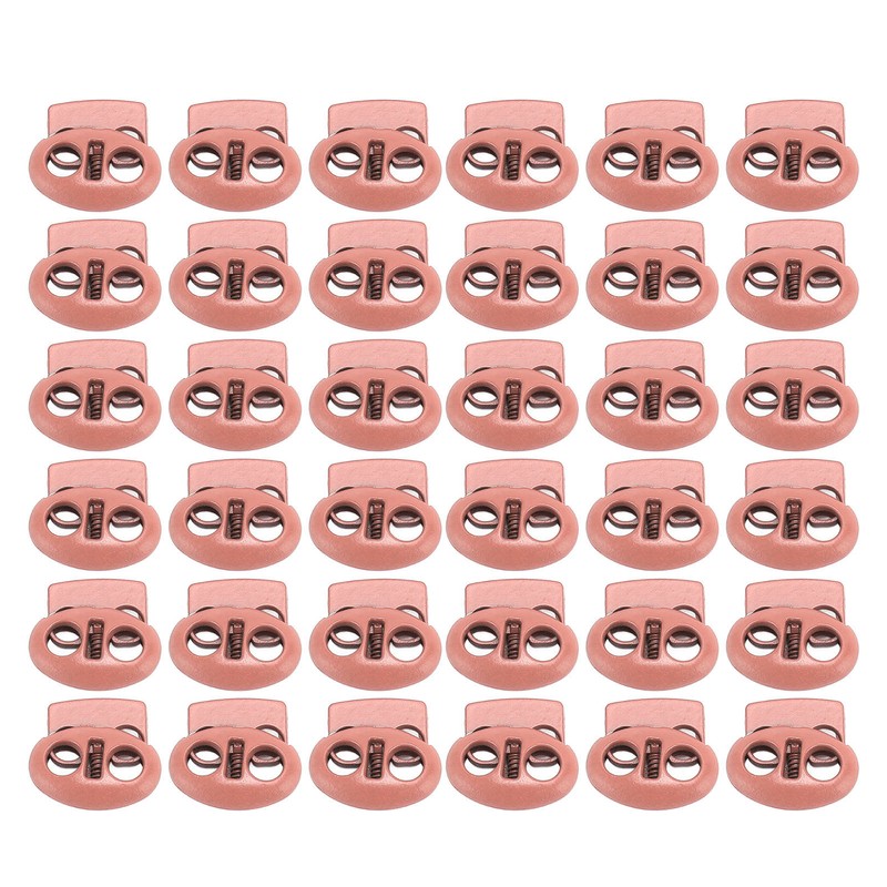 30Pcs Metal Cord Locks Double Hole Zinc Alloy Durable Light