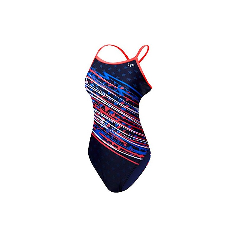 TYR DVICT7Y63624 Victorious Dmndfit Badeanzug Rd/White/Blu 24