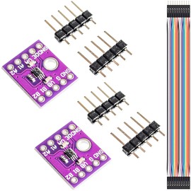 Youmile 2pcs TXS0102 2-Bit Bi-Directional Voltage Level Converter 2 Way Level Converter Board Module I2C IIC Switch with DuPont Cable