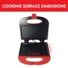 Bene Casa - Red Nonstick Flat Grill Sandwich Maker -