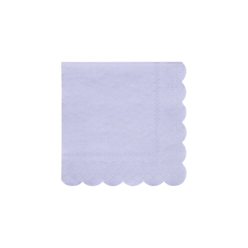 Meri Meri Disposable Paper Napkins (Pack of 20), Scalloped Edge,