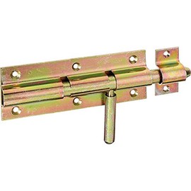 Alberts 127763 Bolt Bolt with Round Handle and Attached Loop Galvanised Thick Layer Passivated Plate 80 x 36 mm Bolt Diameter 10 mm Total Length 110 mm