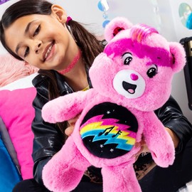 Care Bears 14" Medium Plush Rock Theme Cheer Bear Plush (Eco Friendly)