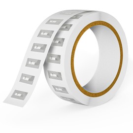 100pcs NFC Tags Sticker with Original NTAG213 Chip 13.56mhz Clear NFC Tags Waterproof Ntag213 NFC Stickers 144 Bytes Memory Compatible with All NFC-Enabled Smartphones and Devices