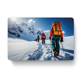 100 Business Cards Laminated with Card Dispenser - Mountaineering Hiking Climbing (Design 724995184)